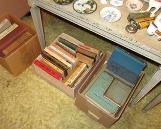 Pawley books in boxes