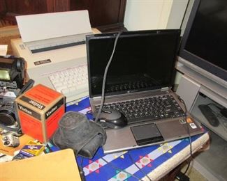 Pawley computer, cameras, typewriter, bose radio