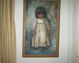 Pawley painting of samll child