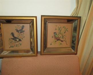 Pawley mirrored frames with birds