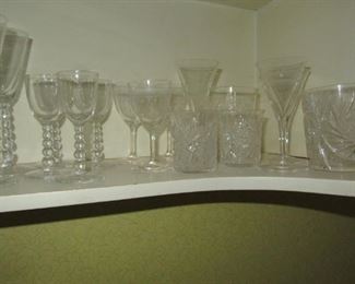 Pawley group of cut crystal rocks glasses