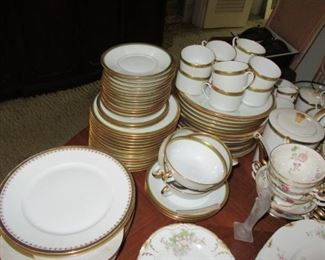 Pawley limoges china white and gold