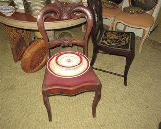 Pawley mahogany heart chair