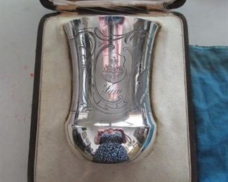 Pawley front of presentation cup president of haiti sterling