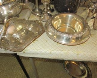 Pawley sterling handled basket