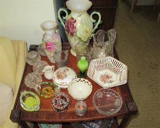 Pawley bowls and box on cart