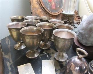 Pawley silver stem cups