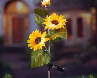 triple sunflower stake
