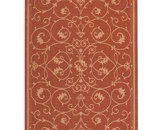 veranda scroll rug