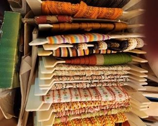 Retro bolts of of triming on cloths