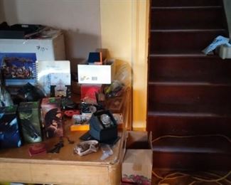 Paramount Star Wars glasses, Tommy Wiseau watch (NIB), Manger set.