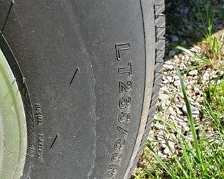 Tires on 42ft trailer look good 