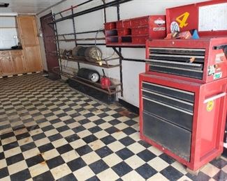 8x24 trailer inside. Leaks around sky light