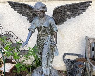 Bronze garden angel
