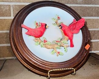 3D Porcelain Bird Plates 