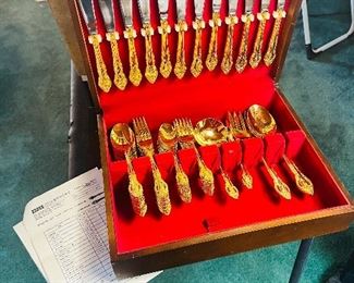 Gold Plated Flatware Sets 
