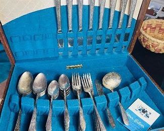 Silver Plated Flatware Set in Box 