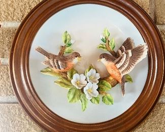 3D Bird Art Plates 