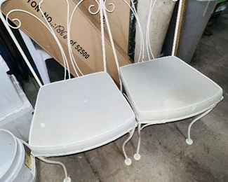 Metal Chirs with Cushions 