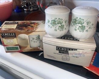 Corelle salt and pepper sets NIB 
