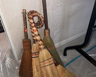 Ornate brooms 