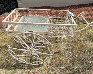 Metal Flower Cart 