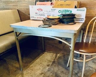1940’s Mid-Century Modern Industrial Aluminum Table by GoodForm. There are 10+ of these tables here. 
