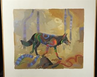 Keith Lindberg "With A Lie On His Tongue, Coyote"