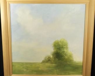 Richard Nares, Tree Landscape, Oil on Canvas