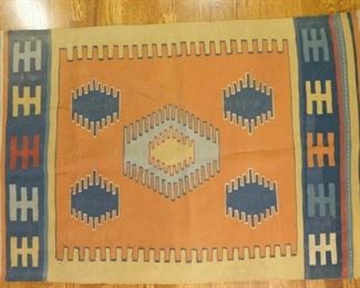 Geometric Zapotec Hand Woven Rug