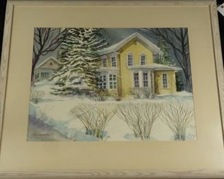 George W. Vandeventer House Watercolor
