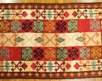 Thick Wool Geometric Rug