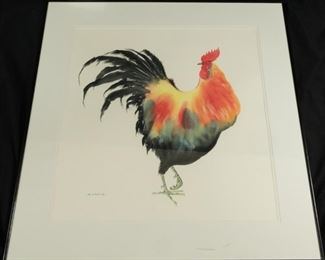 S. Chang, Rooster Watercolor