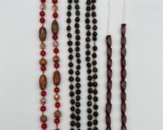 Beaded Necklace A lot Incl Murano Glass Beads