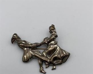 Lang Sterling Vintage Brooch Pin Dance