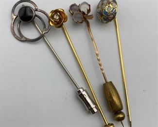 Lot Lapel Pins Poss Gold Sterling Cloisonné