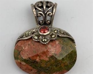 Unakite Sterling 925 Pendant