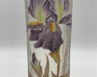 Mont Joye French Textured Glass Vase