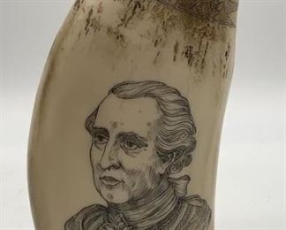 Antique King George lll Scrimshaw