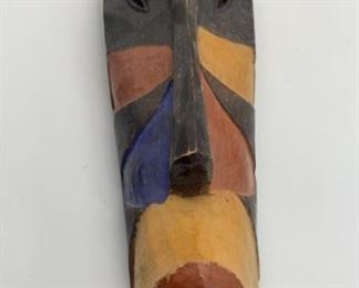 African Painted Tribal Mask Wall Decor