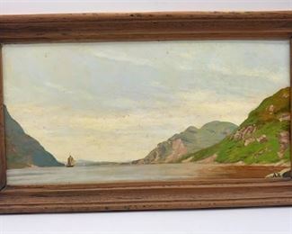 A. Ritchie Irish Artist Signed Landscape Portrait