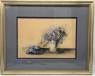 Framed Floral Still Life Print 20x15in