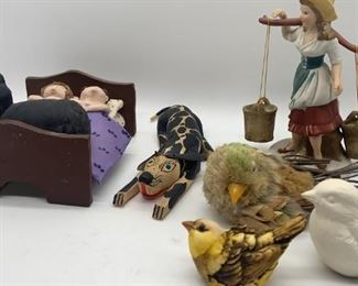 Folk Art Ceramic Animals