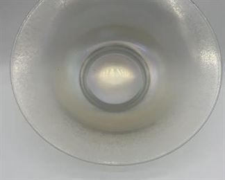 Iridescent Glass Serving Bowl