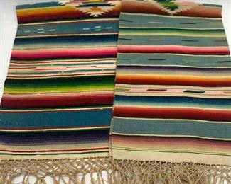 1930s Mexican Handmade Tablecloths Vibrant