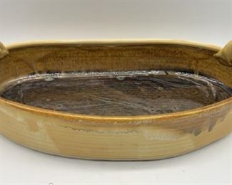 Artist Signed Bread Basket Studio Ceramic