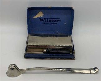 Vintage Crumb Sweeper & Italian Candle