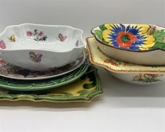 Variety of Porcelain China Plates & Bowls