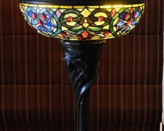 Art Nuevo Stained Glass Lamp