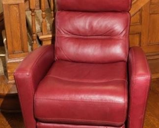 Red Leather Recliner